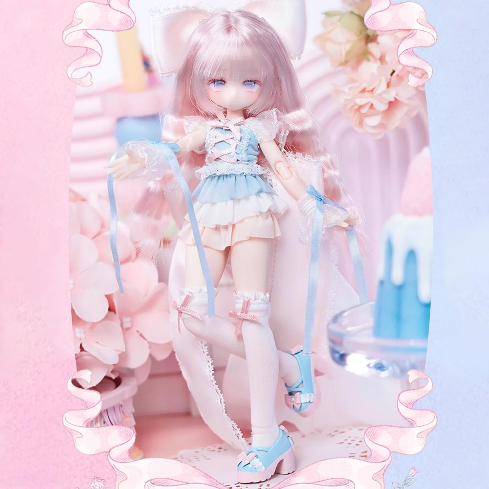 【気まぐれsale】bjdカスタムドールちょっぴり病みっ子　dayuanbao風 Amazon | Bahomu BJDドール未語集春日遅々 1/8 MJD 可動球体関節人形